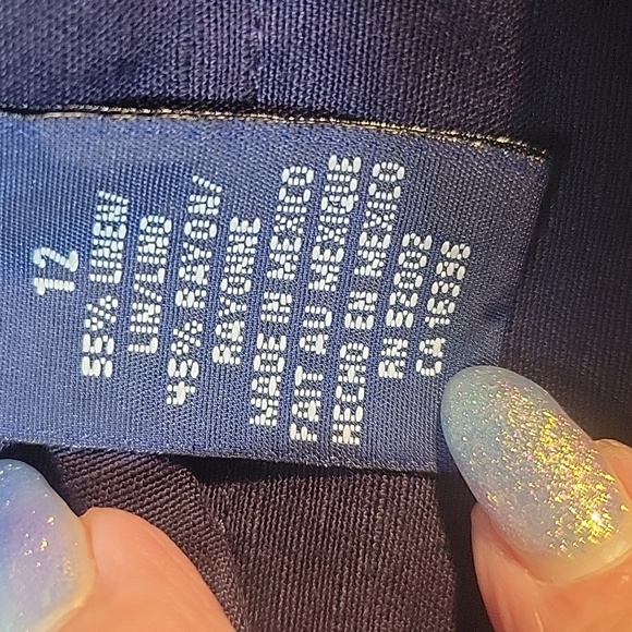 Liz Claiborne Navy Trousers - Picture 8 of 11